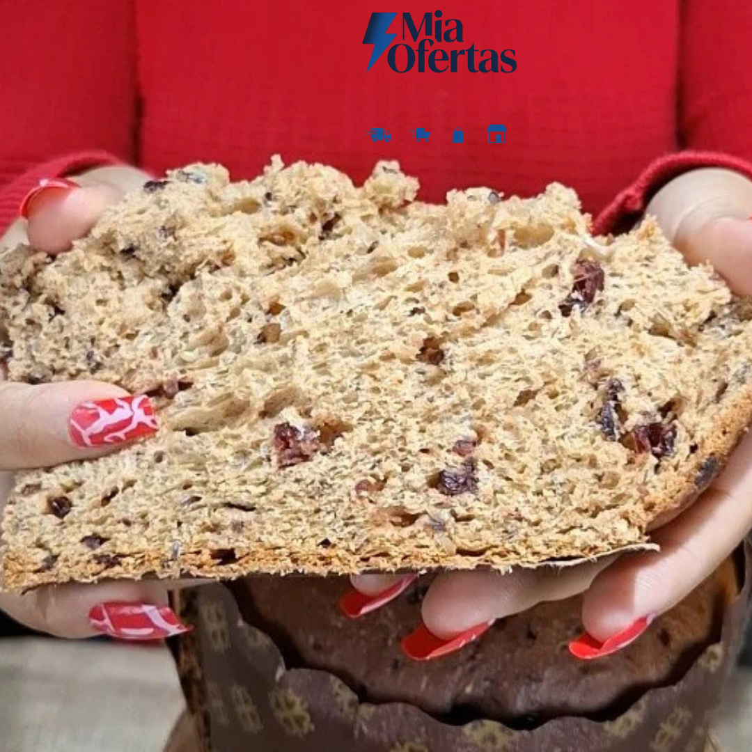 Panetón Vegano sin Azúcar Añadida con Sacha Inchi, Multisemillas y Miel de Cabuya 750 g